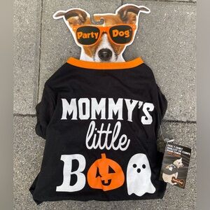 New Halloween Dog T-Shirt Size Large, Mommy’s Little Boo